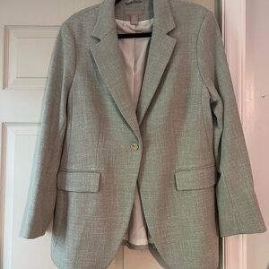 Women's Green Tweed Blazer